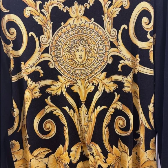 Versace Black and Gold Ornate Sweater - Picture 3 of 6